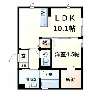 カーサ アウローラ【2階】の間取り