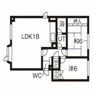 グロワール22【101号室】の間取り