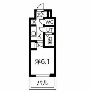ファステート難波ラグジュ【4階】の間取り