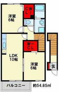 フローラM Ⅱ【2階】の間取り