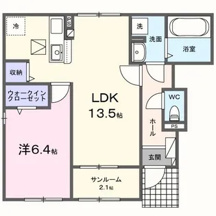 キャメロット【1階】の間取り