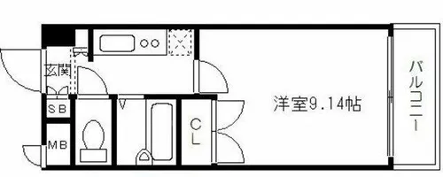 桜川ZENSHIN,BLD【5階】の間取り