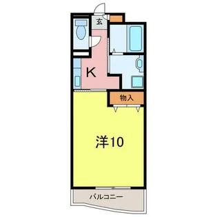 ステュディオ石ノ戸【3階】の間取り