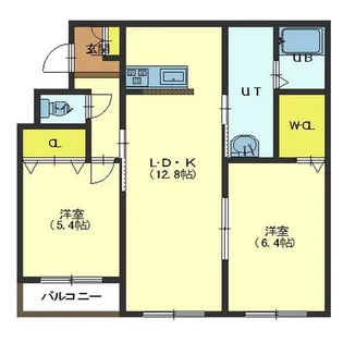 セレース【2階】の間取り