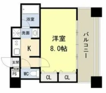 ドゥーエ谷町【12階】の間取り