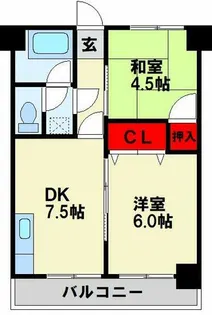 ラシーヌ新池【403号室】の間取り