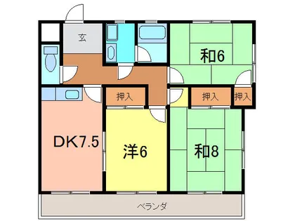 エスポワール桜【4階】の間取り
