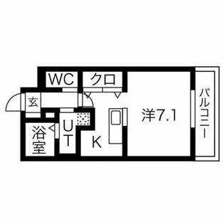 エアルレジデンス【1階】の間取り