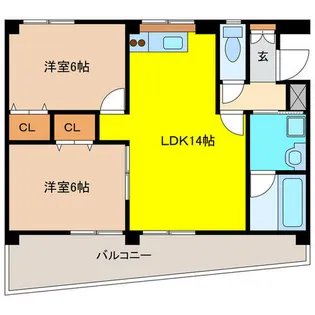 サンシャイン本郷B棟【2階】の間取り