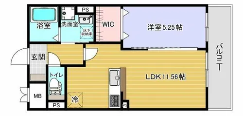 EXハイツ南住吉【302号室】の間取り