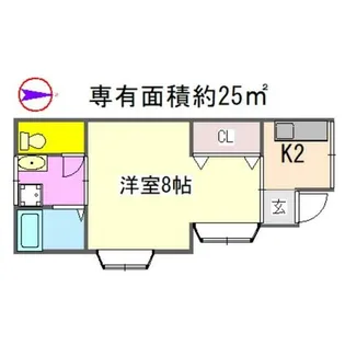 ブルージュ21【1階】の間取り