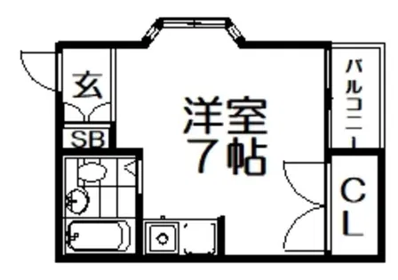 プレステージ寝屋川【3階】の間取り