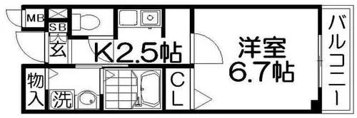 クノスペン【3階】の間取り