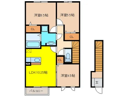 グランコート【2階】の間取り