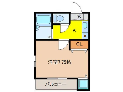エクセラン柏森【2階】の間取り