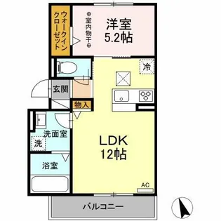 メゾン フローラ【101号室】の間取り