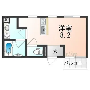 シュライテン白鷺【2階】の間取り