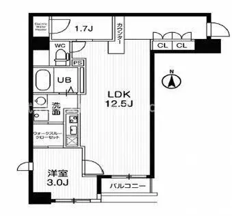 アーバンフラッツ瓦町【7階】の間取り