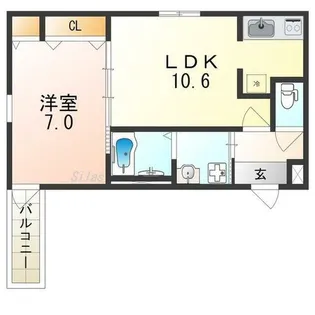 イノベーション鳳【1階】の間取り