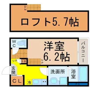 ザ・レジデンス原【2階】の間取り