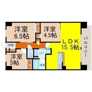 ラフィシア上前津【12階】の間取り