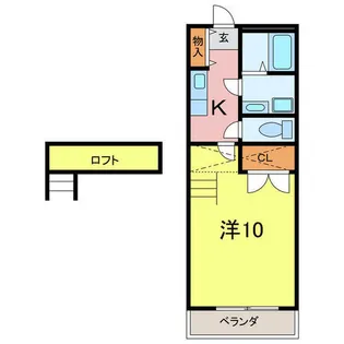 グリーンバード3【1階】の間取り