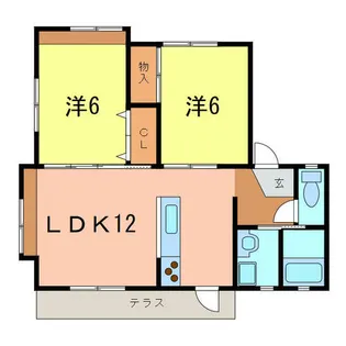 カーサグランデ【1階】の間取り