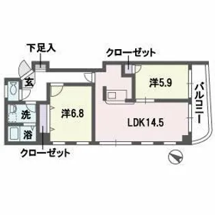 エムロード平尾【4階】の間取り