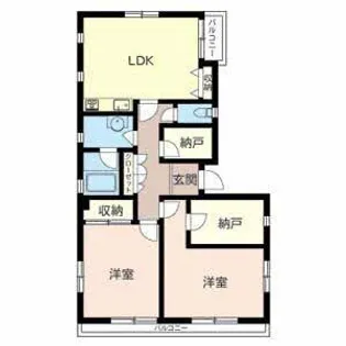 サンハイツ山本【1階】の間取り