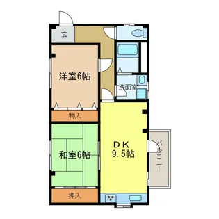 栄町ハイツ【201号室】の間取り