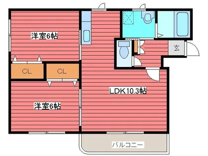 アトレ福住【101号室】の間取り