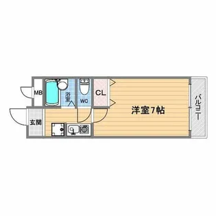 フローラ甲子園口【3階】の間取り