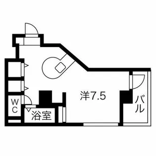 セラヴィ杁中【6階】の間取り