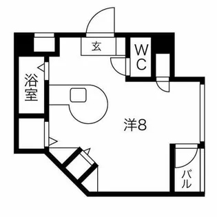 セラヴィ杁中【6階】の間取り