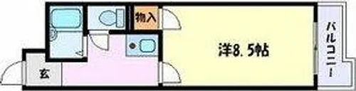 ハイツ金山【6階】の間取り