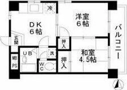 トレンディーイマII【4階】の間取り