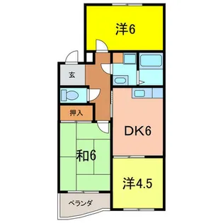 パークサイド今岡A【4階】の間取り