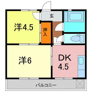 サンハイツ【306号室】の間取り
