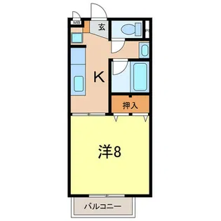 Paradise Nobata【2階】の間取り