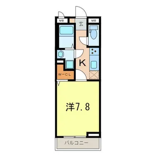 リコルテ パルファン【1階】の間取り
