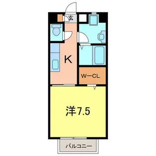 クレアK&K【2階】の間取り