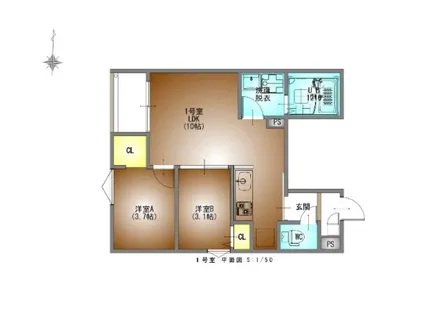 REGALEST鶴里駅前【3階】の間取り