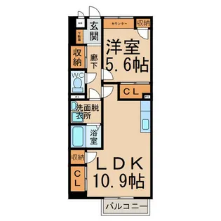 エントピアA・B【2階】の間取り