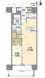 ソルレヴェンテ北堀江Q【4階】の間取り