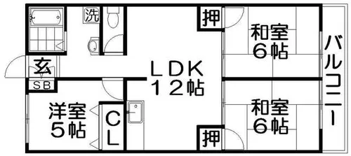 ジェイエイパル【2階】の間取り