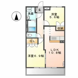 ジュエル【2階】の間取り