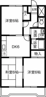 サウスシャトーONE【306号室】の間取り