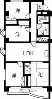 メゾンドSKⅡ【3階】の間取り