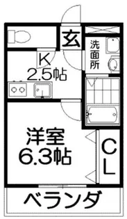 リバティKM【1階】の間取り