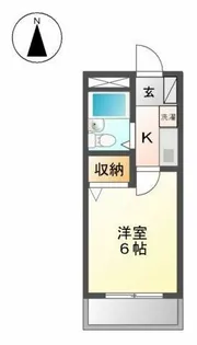 アネックス楠【3J号室】の間取り